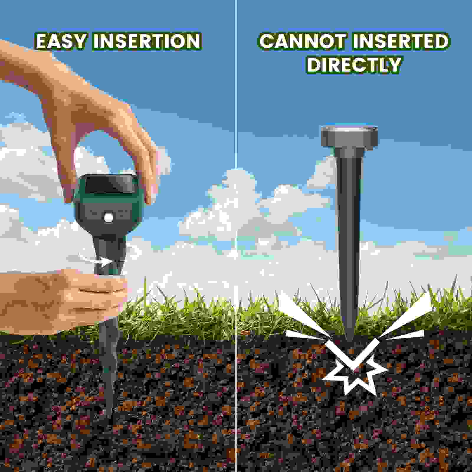 Mole Repellent Solar Powered, 8 Pack Snake & Skunk Repellent for Yard