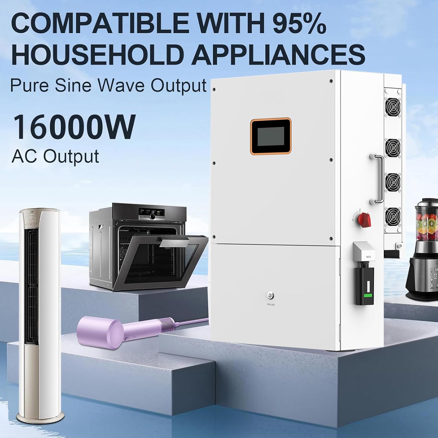 CX-92PF20260324USCA-01 3Sets 51.2V 410Ah 21kWh LifePO4 Lithium Solar Battery with 16KW Hybrid Inverter final payment