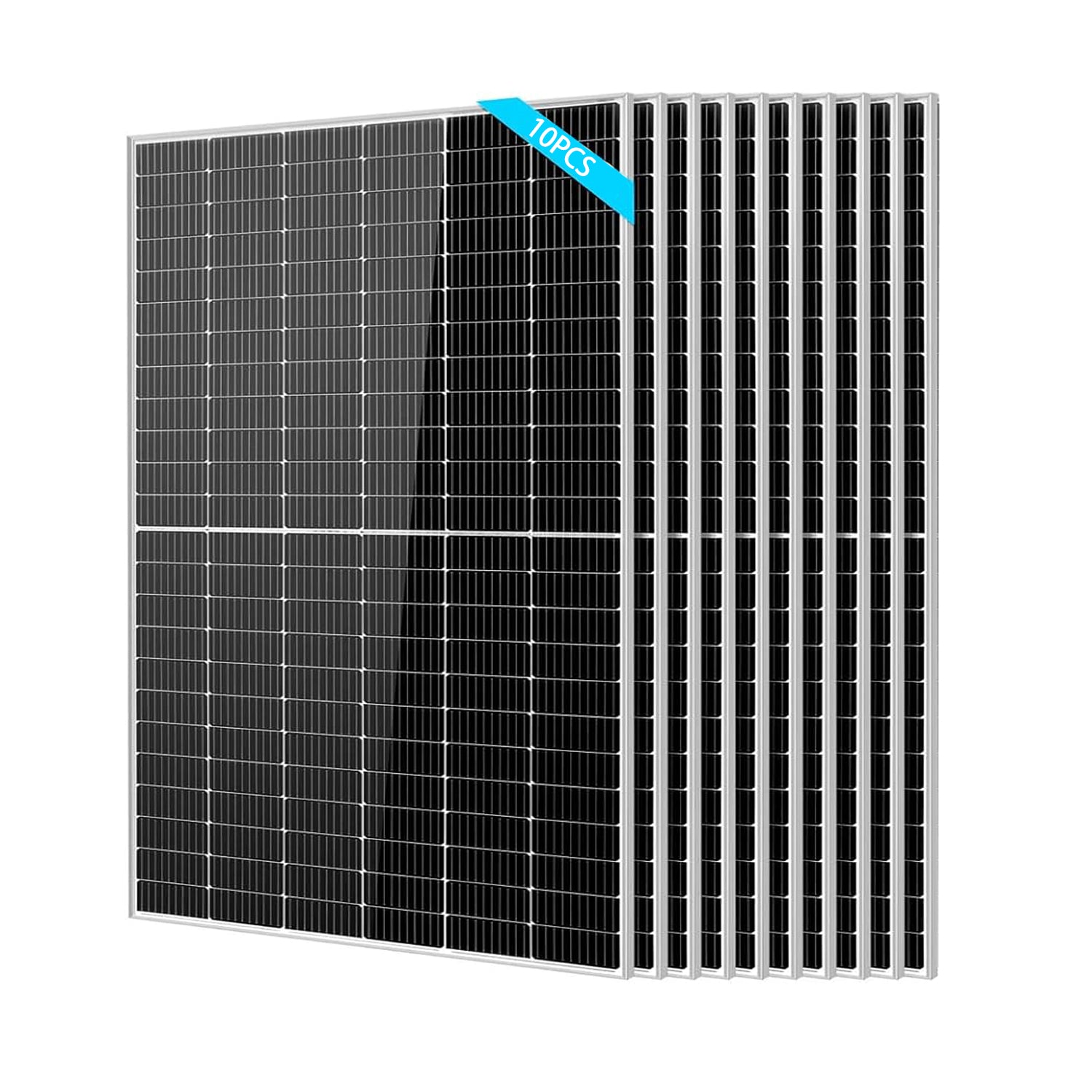 DDP to US inland - 10PCS 550W Solar Panels Monocrystalline,Grade A Solar Cell,Waterproof IP68,High Efficiency Solar Panel for Charging Station,Household,Marine,On/Off Grid Solar system (Total 5500W)