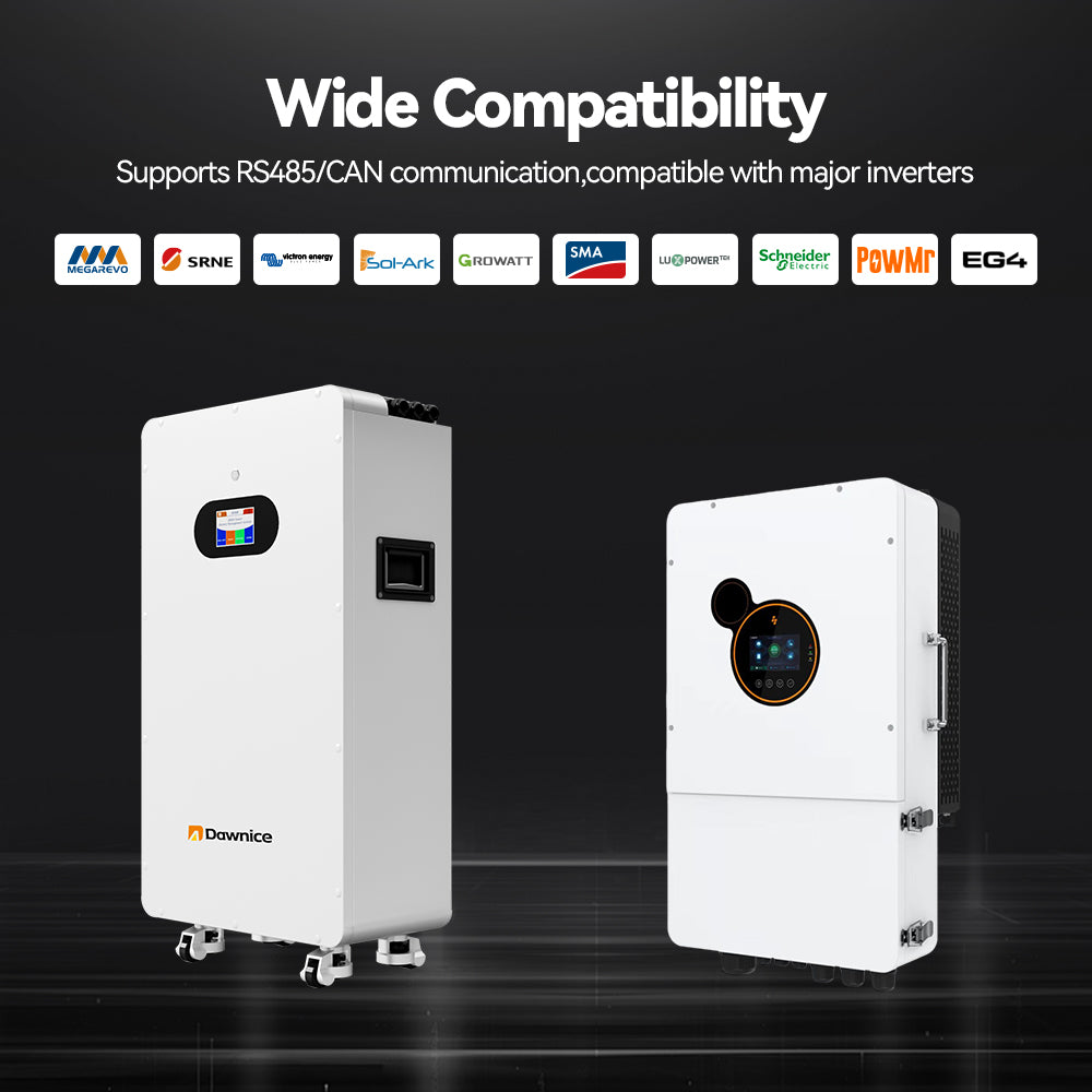Dawnice 16KWh Solar Battery 48V 314Ah LifePO4 Lithium Solar