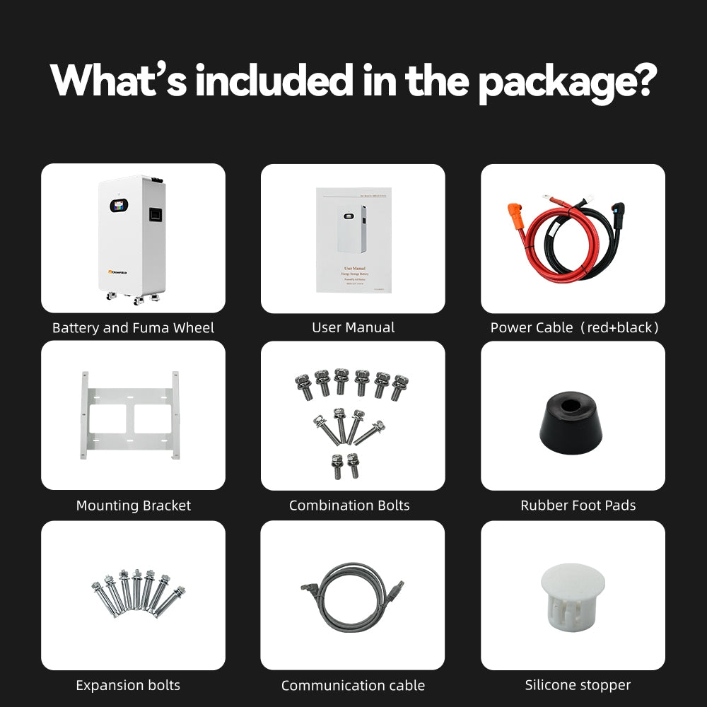 Dawnice 16KWh Solar Battery 48V 314Ah LifePO4 Lithium Solar