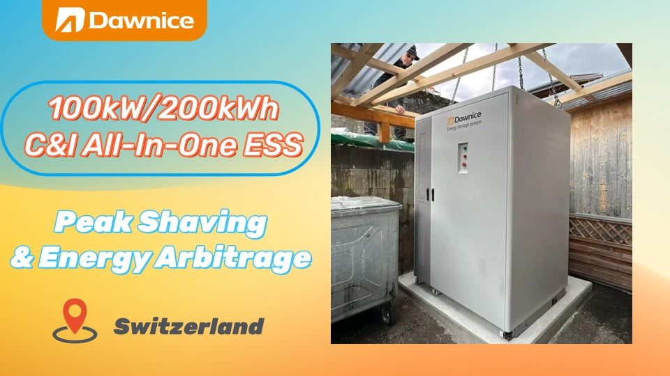 100kW/200kWh C&I All-In-One ESS — Peak Shaving &Energy Arbitrage in Switzerland