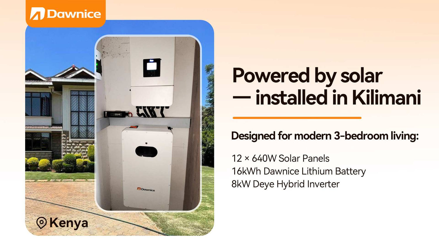 Powered by Solar – Installed in Kilimani, Kenya