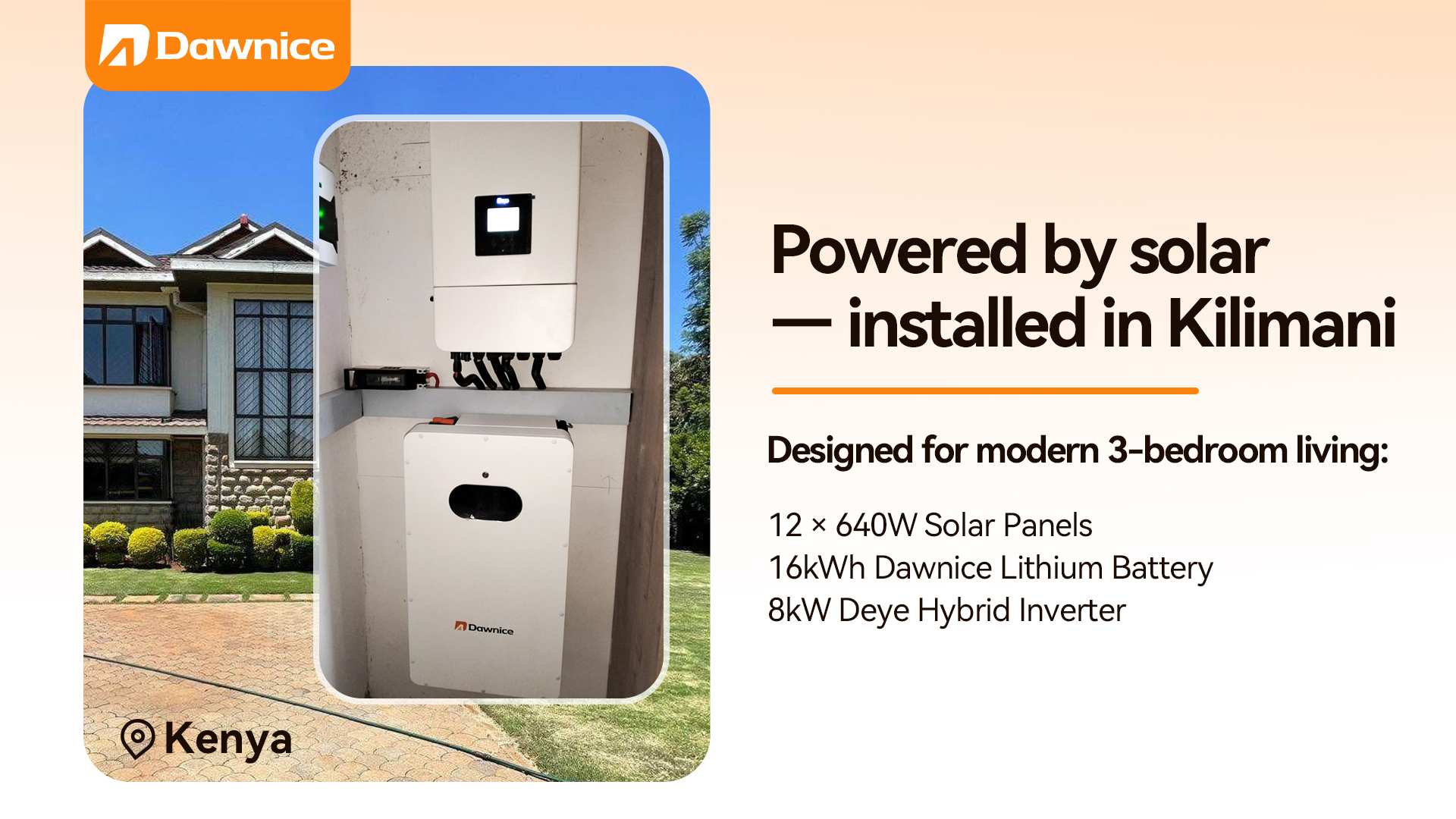 Powered by Solar – Installed in Kilimani, Kenya