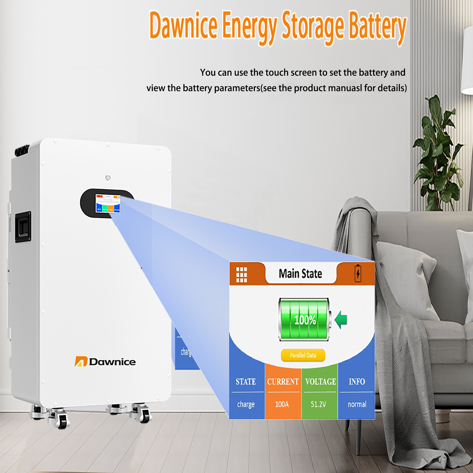 51.2V 314Ah 16kWh LifePO4 Lithium Solar Batteries Built in 150A BMS 12KW Hybrid Inverter Built in 2 MPPT Charge Controll Home Energy Storage Power Supply DC to AC Bluetooth Wireless