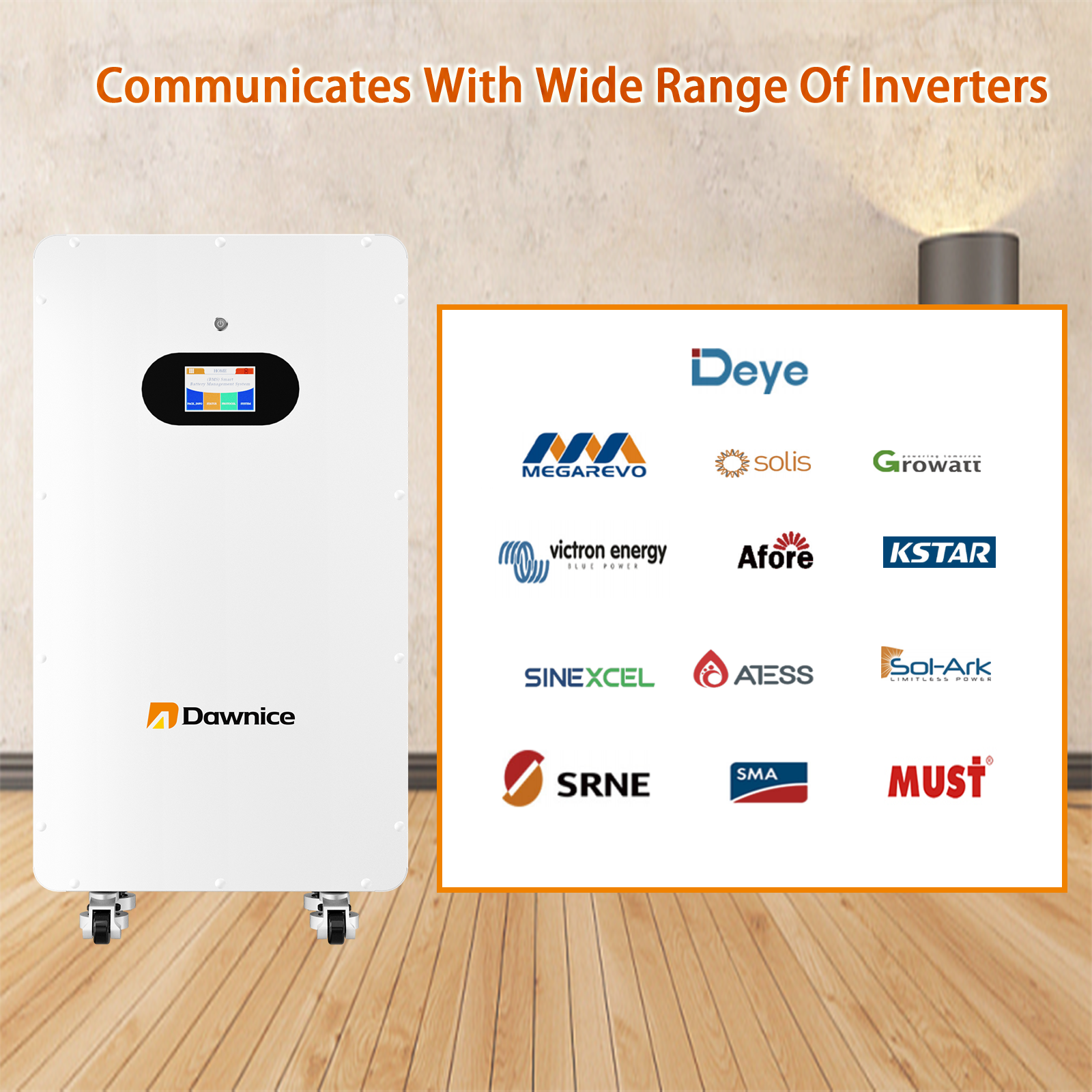 2sets 16kwh batteries (HZEB-LCT-16) + 1Sets 10kwh battery (HZEB-LCT-10)+1 sets 12KW inverter (SEI-12K-UP)