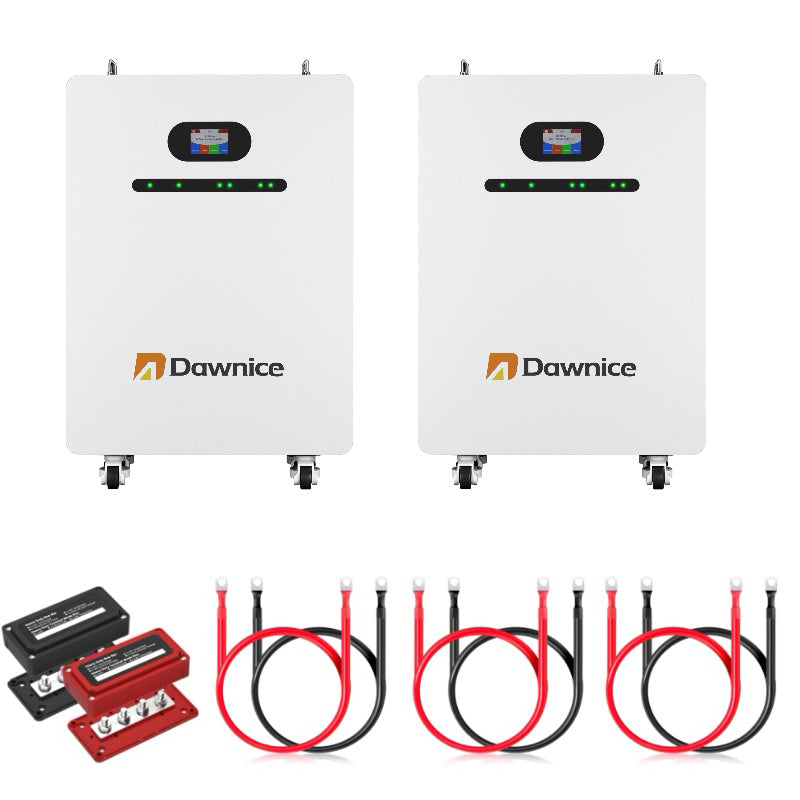 Two sets 20kwh batteries+one piece busbar+three power cables
